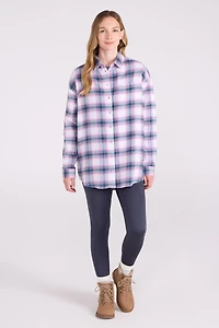 Elm Brushed Flannel Relaxed Fit Long Sleeve Womens Shirt