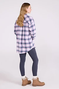 Elm Brushed Flannel Relaxed Fit Long Sleeve Womens Shirt