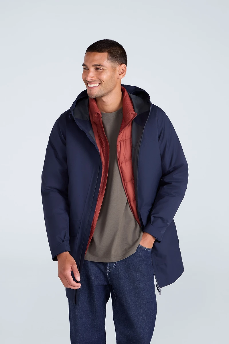 Elements Mens Longline 2.5 Layer Waterproof Jacket