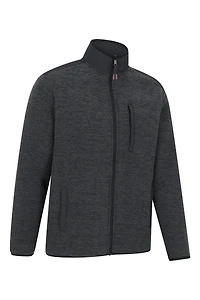 Hayfield Mens Fur Lined Full Zip Fleece