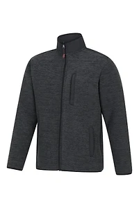 Hayfield Mens Fur Lined Full Zip Fleece