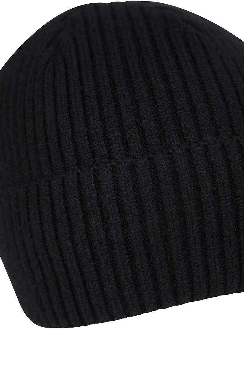 Isotherm Womens Fur Lined Ribbed Beanie