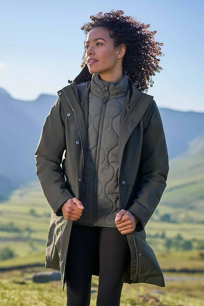 Luna Womens 3 1 Long Waterproof Jacket