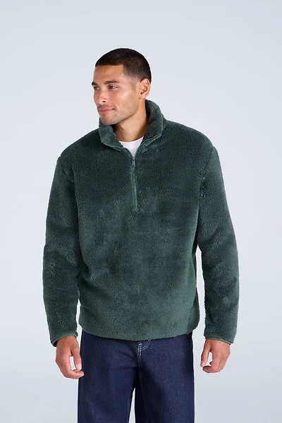 Teddy Mens Half Zip Fleece