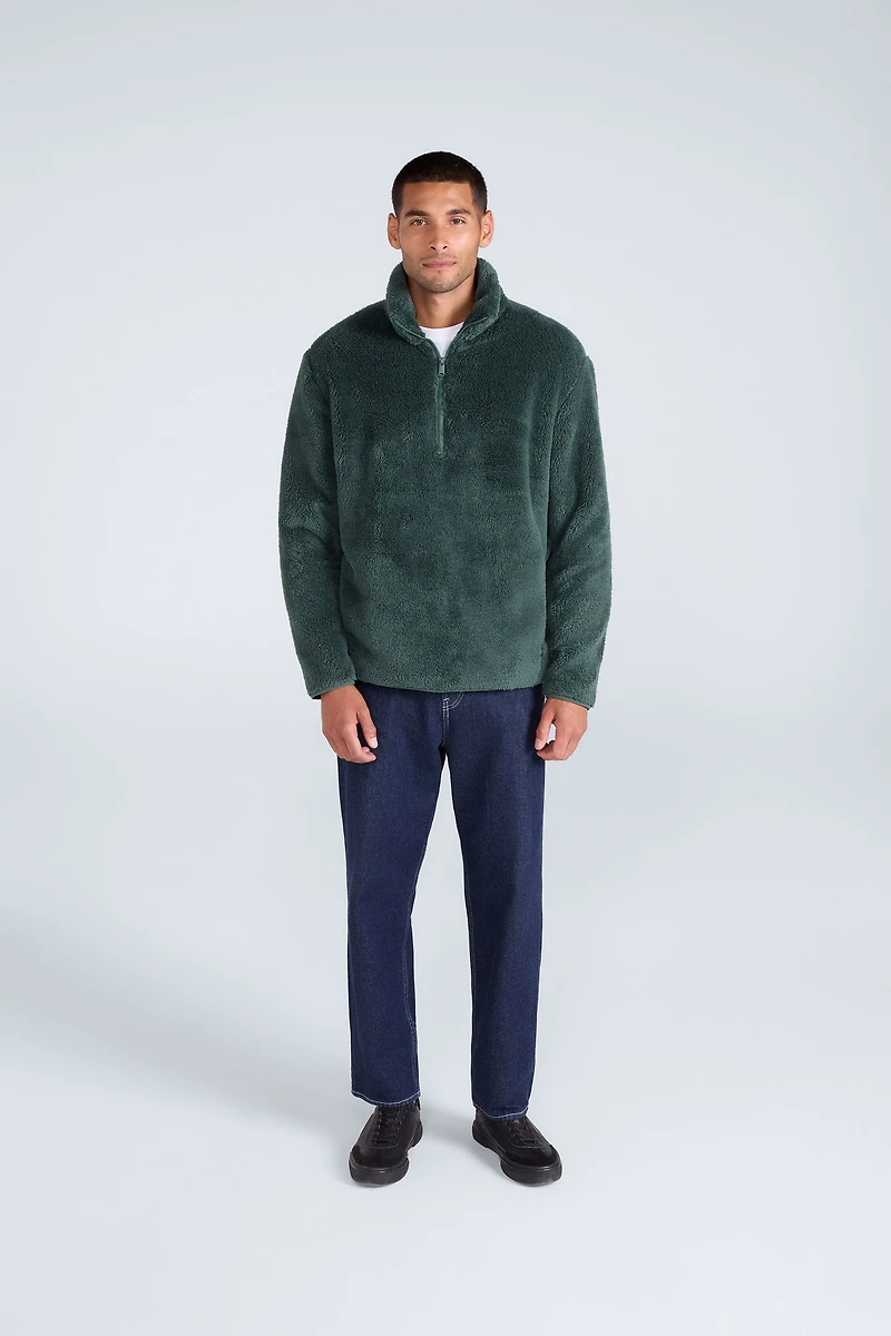 Teddy Mens Half Zip Fleece