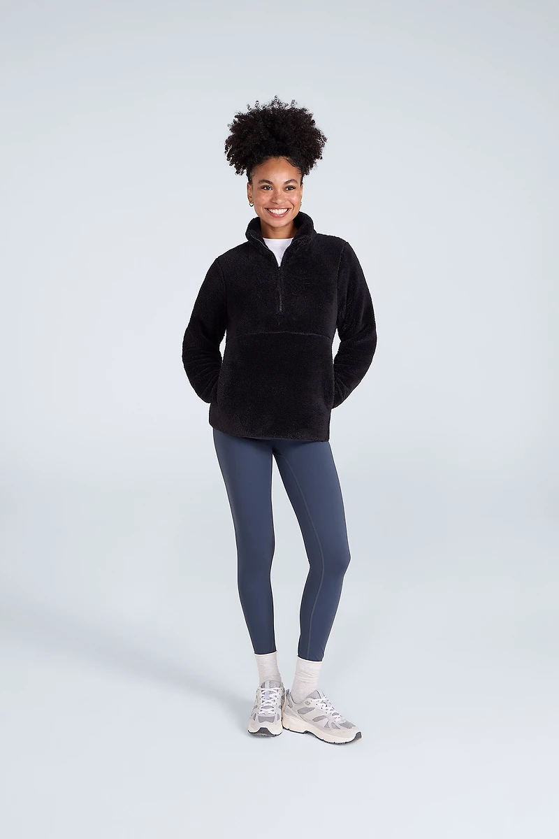 Teddy Womens Half Zip Fleece