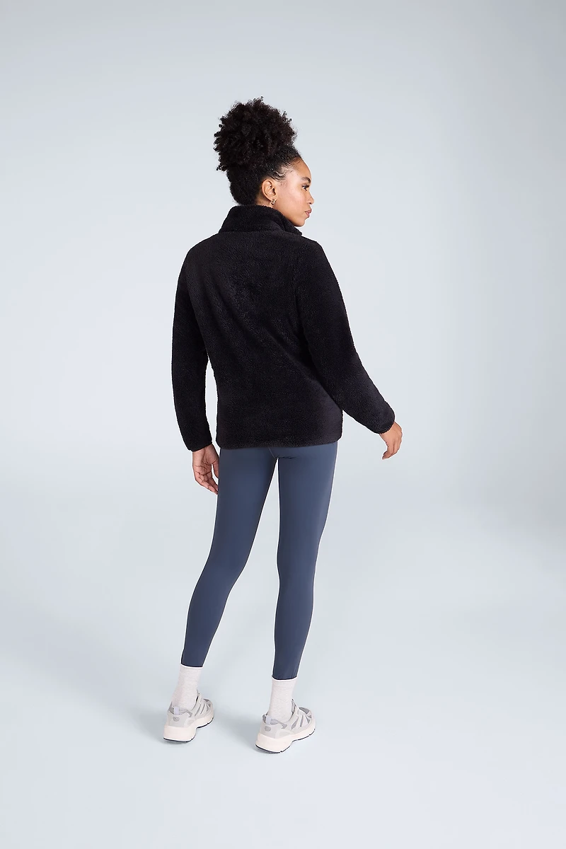 Teddy Womens Half Zip Fleece