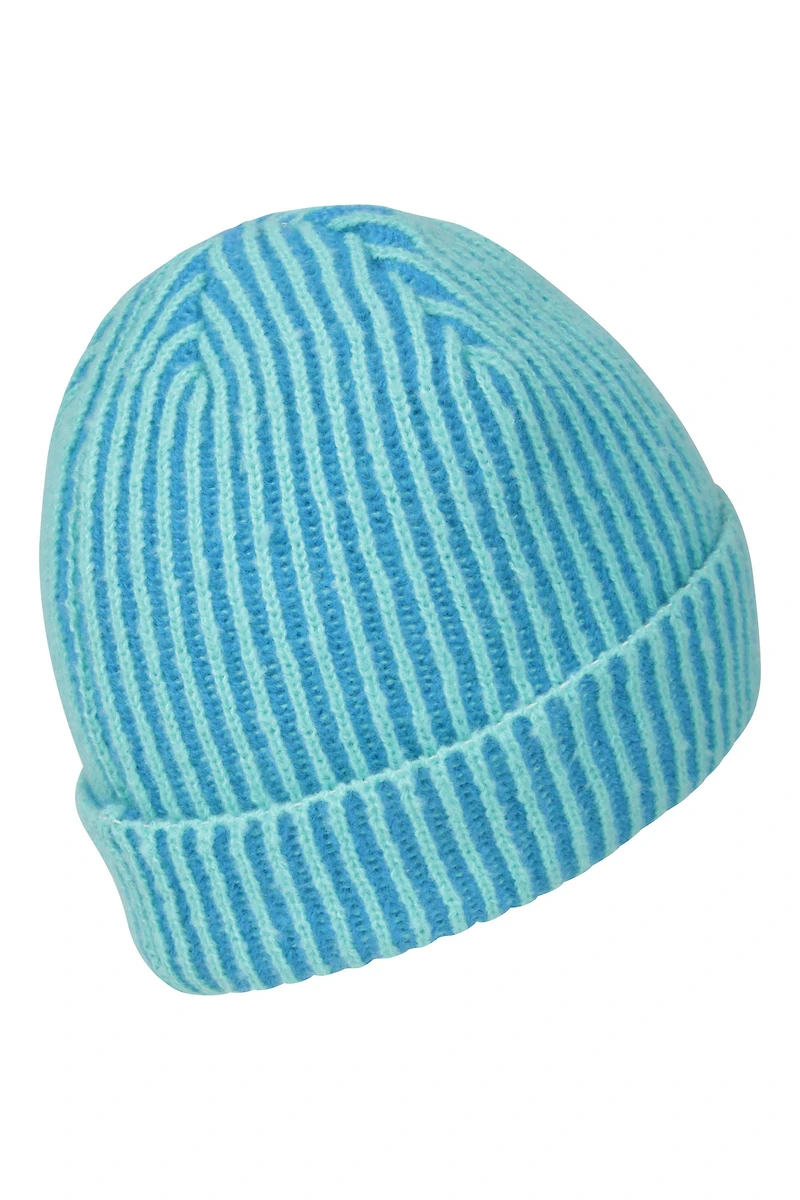 Isotherm Ribbed Kids Fur Lined Beanie