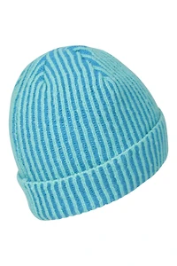 Isotherm Ribbed Kids Fur Lined Beanie