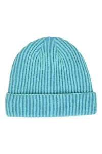 Isotherm Ribbed Kids Fur Lined Beanie