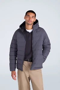 Light Cloud Cosi Marl Hooded Mens Padded Jacket
