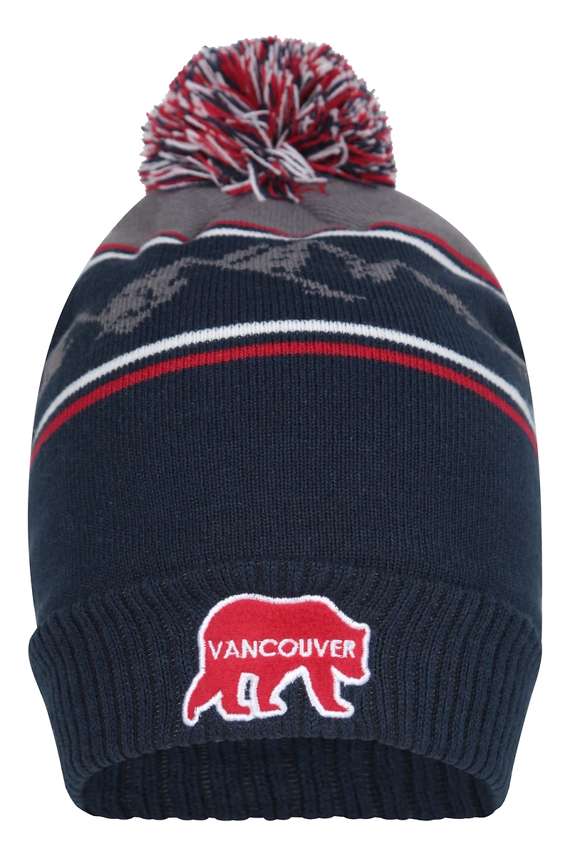 Regional Vancouver Sherpa Lined Pom Beanie
