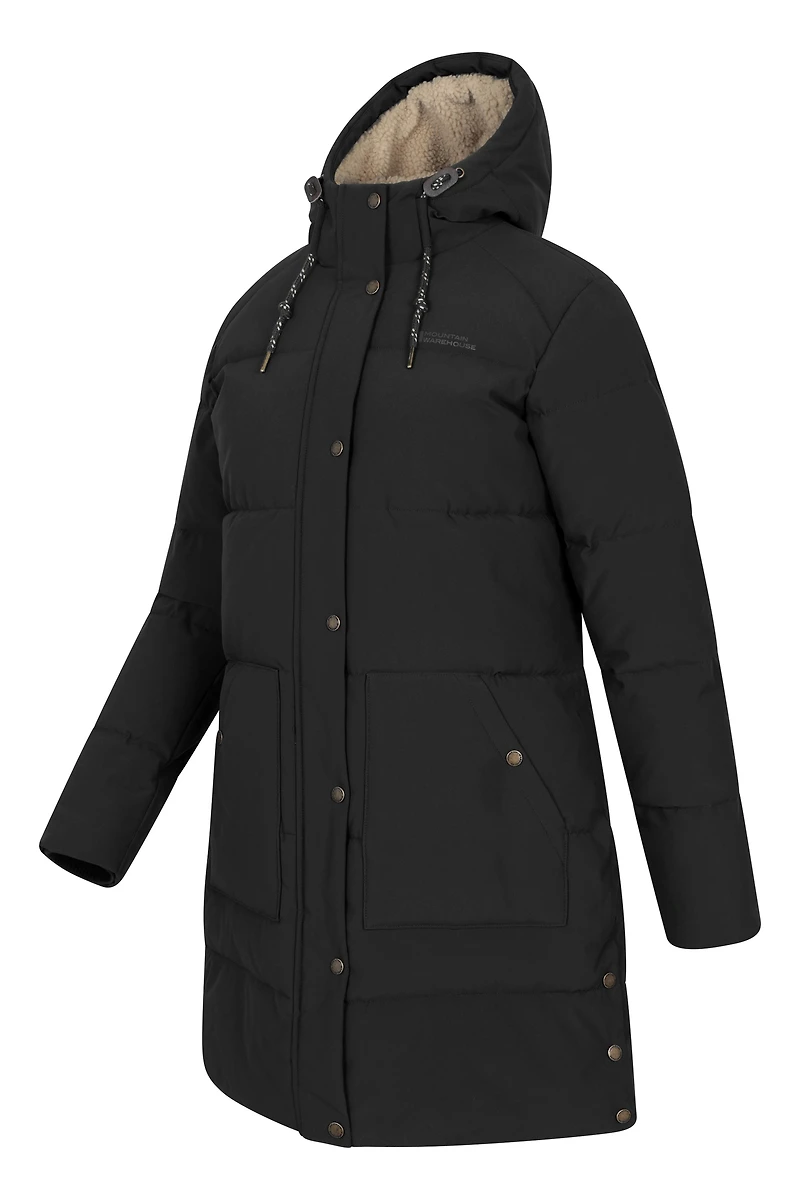 Manta Borg Lined Womens Long Padded Jacket