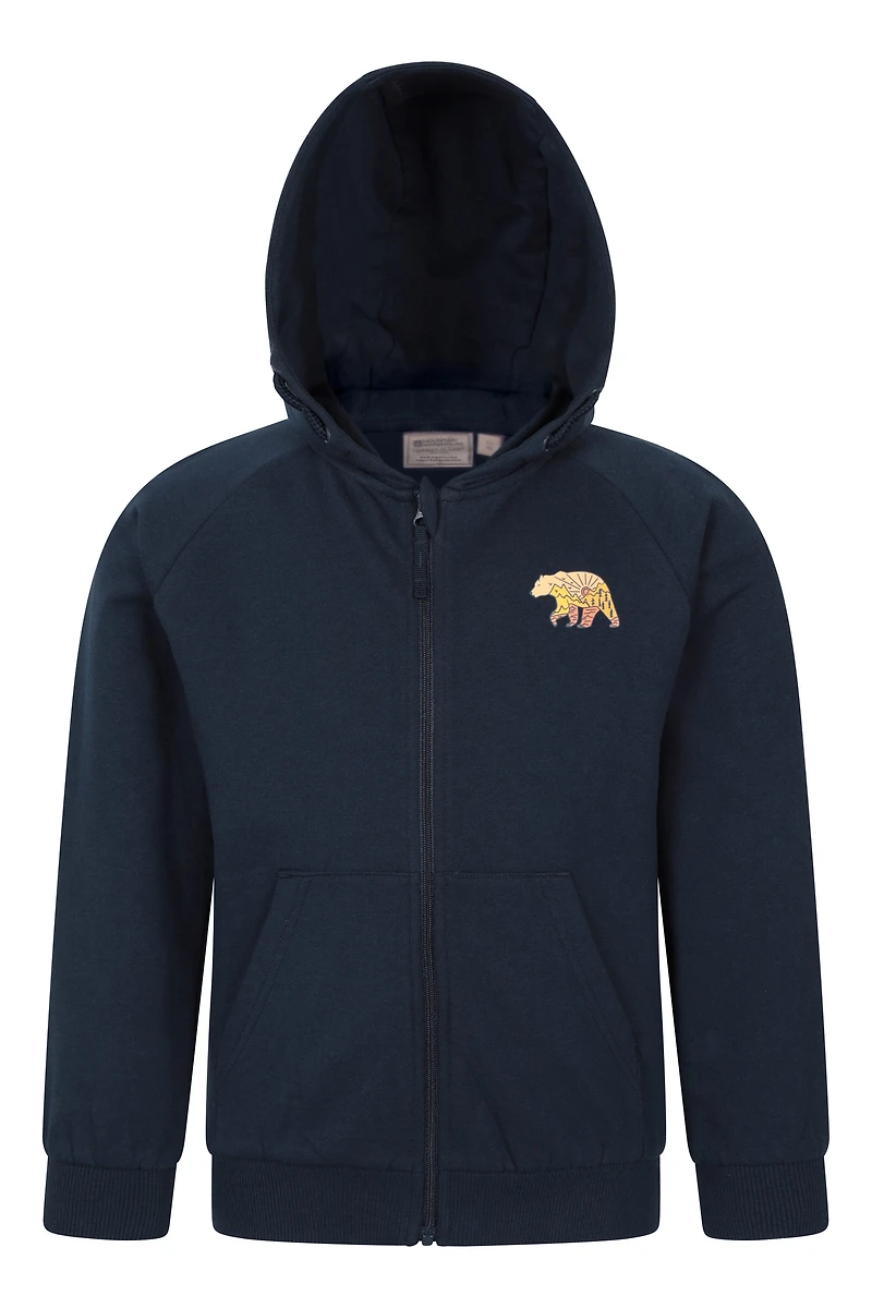 Walking Bear Kids Graphic Full Zip Hoodie