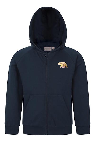 Walking Bear Kids Graphic Full Zip Hoodie