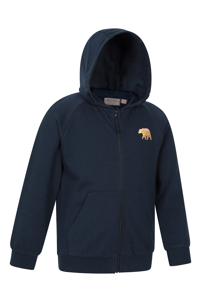 Walking Bear Kids Graphic Full Zip Hoodie