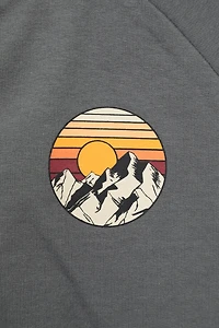 Sunset Mountain Kids Full Zip Hoodie