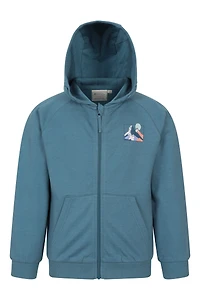 Moon Mountain Kids Graphic Full Zip Hoodie