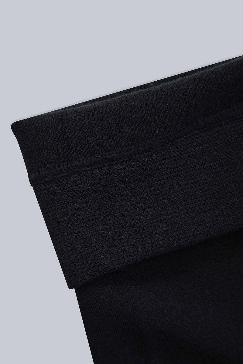 Fleece Lined Ribbed Womens Leggings