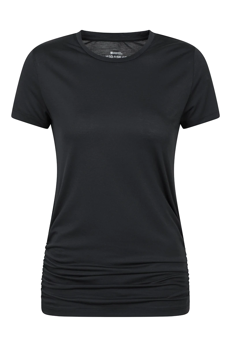Active Womens Ruched Longline T-Shirt