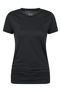 Active Womens Ruched Longline T-Shirt