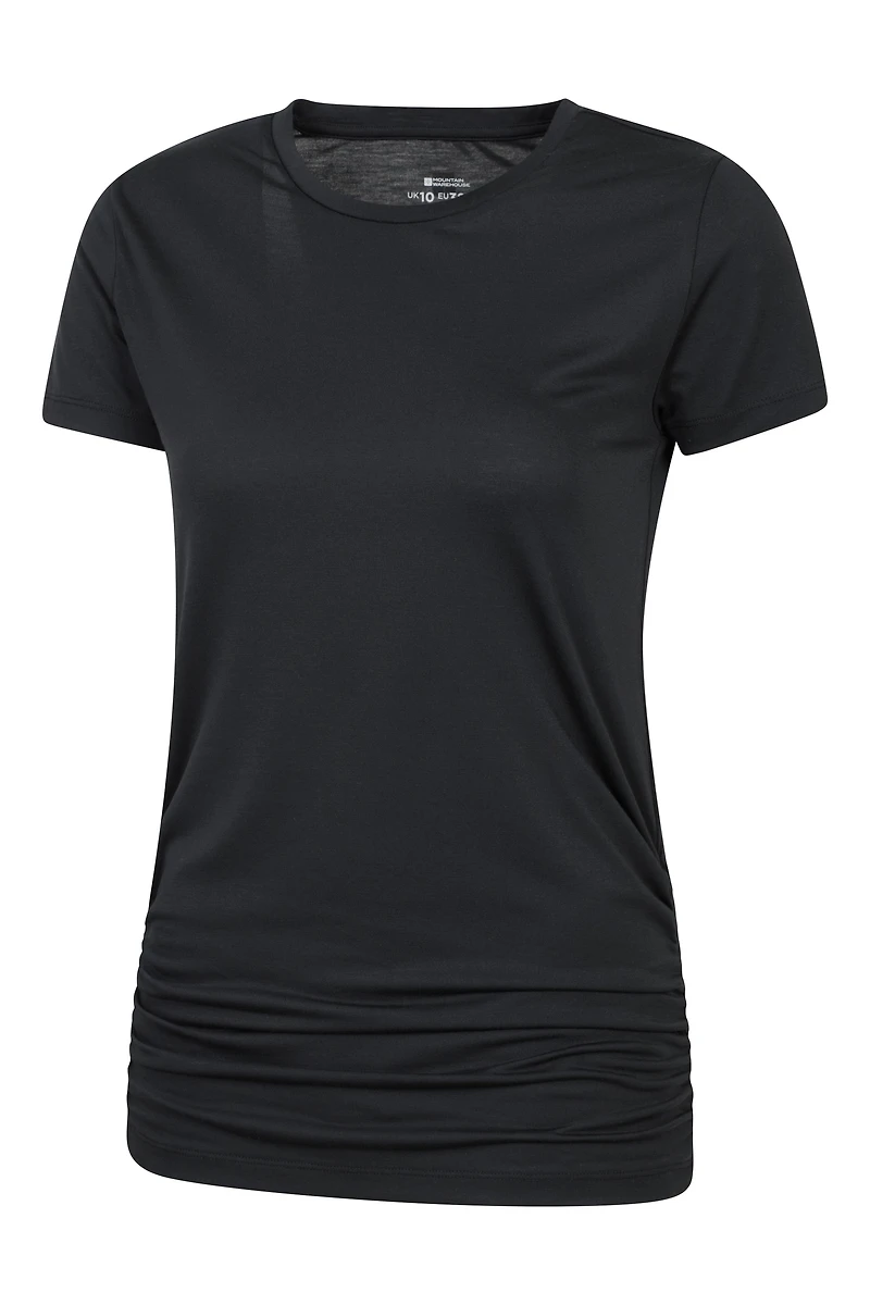 Active Womens Ruched Longline T-Shirt