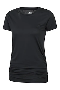 Active Womens Ruched Longline T-Shirt