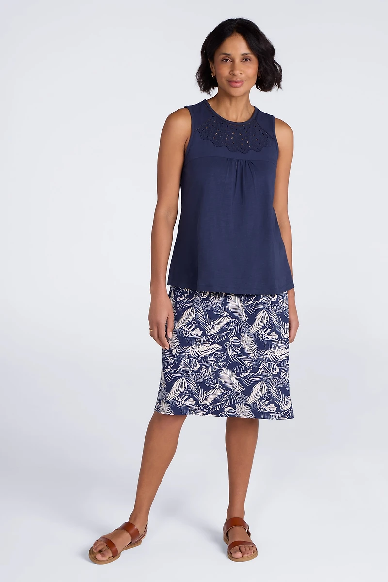 Palma Broderie Womens Vest