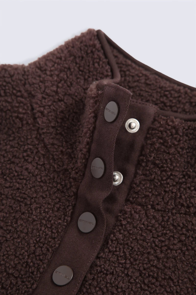 Billie Womens Boucle Popper Fleece