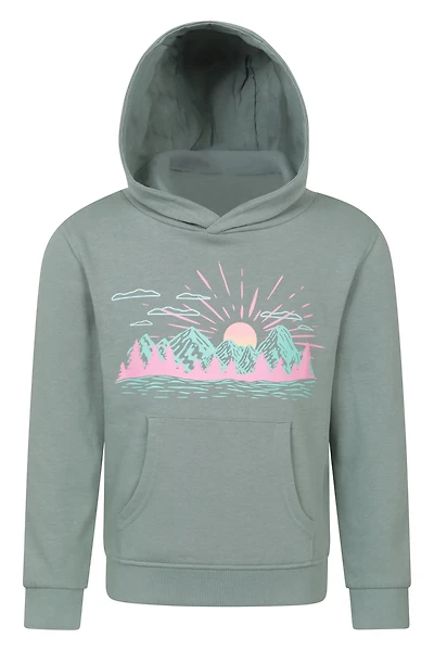 Mountain Sunset Kids Hoodie