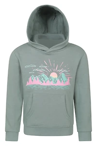 Mountain Sunset Kids Hoodie
