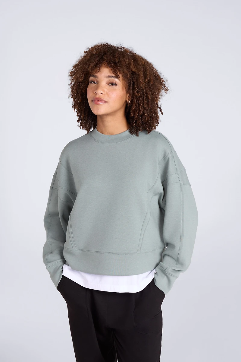 Active Womens Crop Sweatshirt