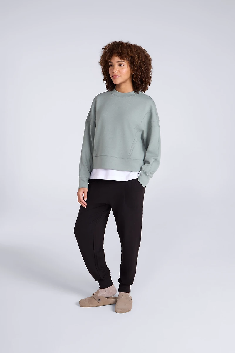 Active Womens Crop Sweatshirt