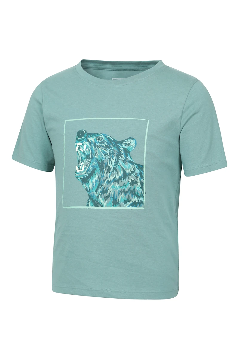 Glow The Dark Bear Kids Tee
