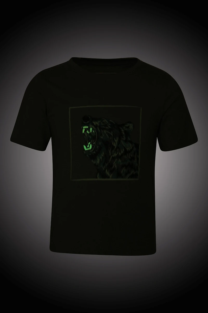 Glow The Dark Bear Kids Tee
