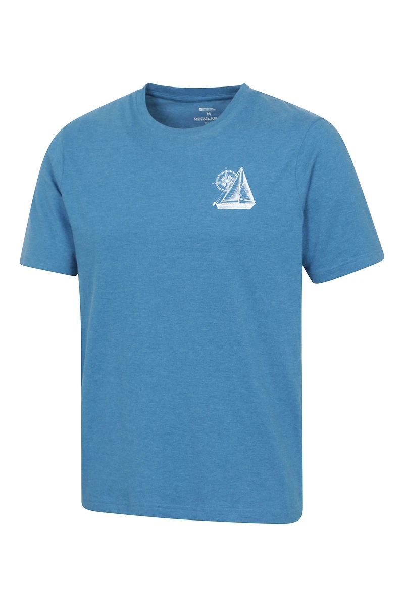 Sail Boat Mens Graphic T-Shirt