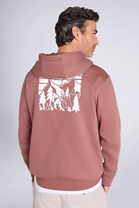 Mountain Badge Graphic Mens Hoodie