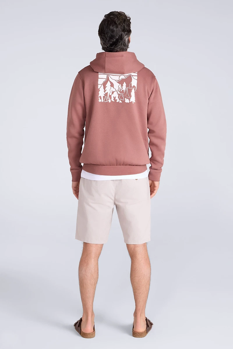 Mountain Badge Graphic Mens Hoodie