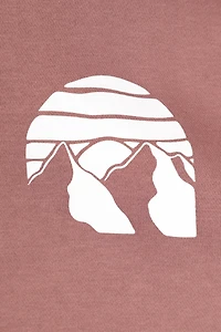 Mountain Badge Graphic Mens Hoodie