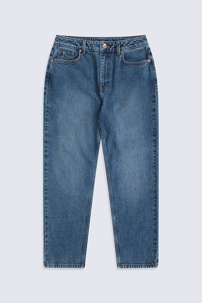 High waisted Straight Leg Womens Jeans