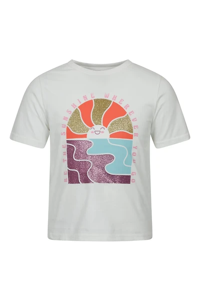 Sequin Sunrise Kids Short Sleeve Tee
