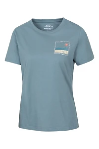Printed Womens Explore the Mountains T-Shirt