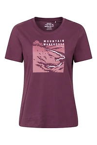Printed Womens Winding Trek T-Shirt