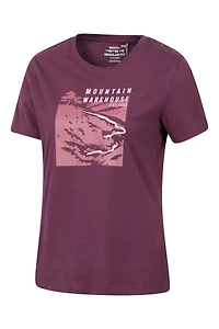 Printed Womens Winding Trek T-Shirt