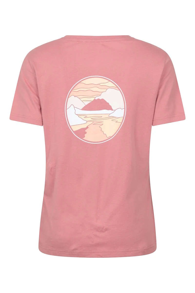 Landscape Womens Graphic Short Sleeve T-Shirt