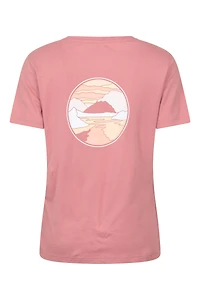 Landscape Womens Graphic Short Sleeve T-Shirt