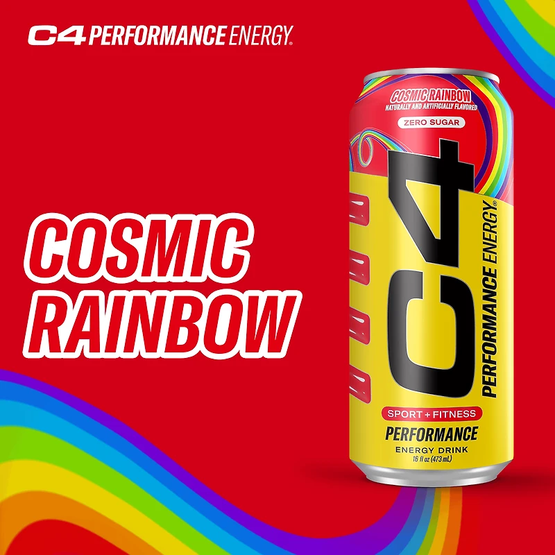 C4 Energy Carbonated Cosmic Rainbow 16oz
