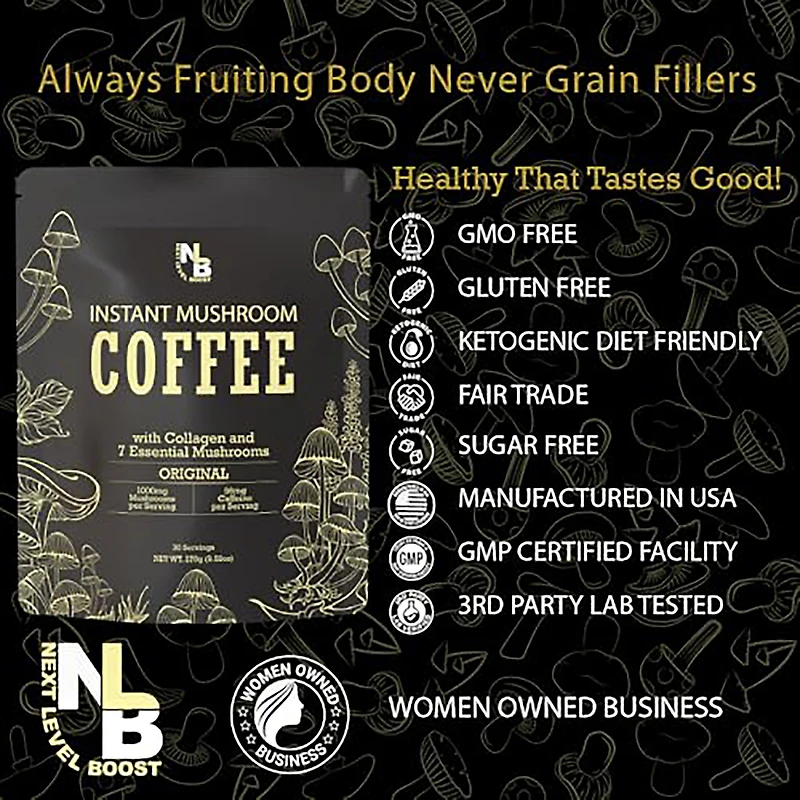 Next Level Boost Original Instant Mushroom Coffee