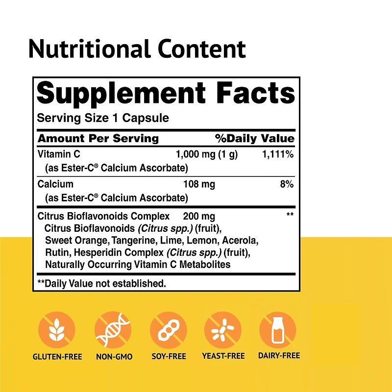 ESTER-C® 500 MG w/Citrus Bioflavonoids