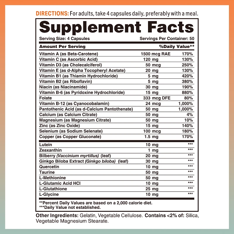 Advanced Vision Formula with Lutein 200ct